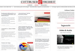Schwurbler und Aluhut der Cottbuser Freiheit
