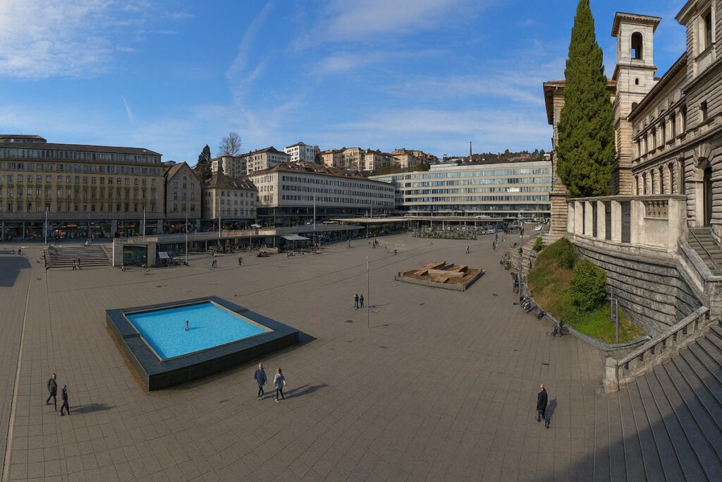 Place de la Riponne - Symbolträchtiger Platz in Lausanne
