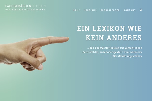 Fachgebärdenlexikon der Berufsbildungswerke