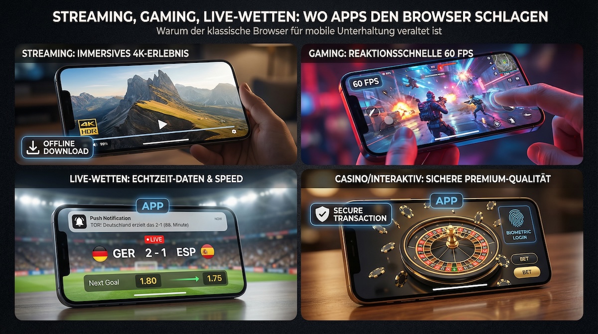 Spezialisierung in Nischen von Streaming bis Sportwetten
