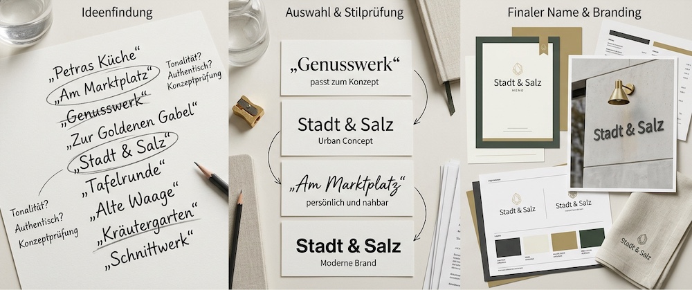 Die Suche nach einem stimmigen Restaurantnamen