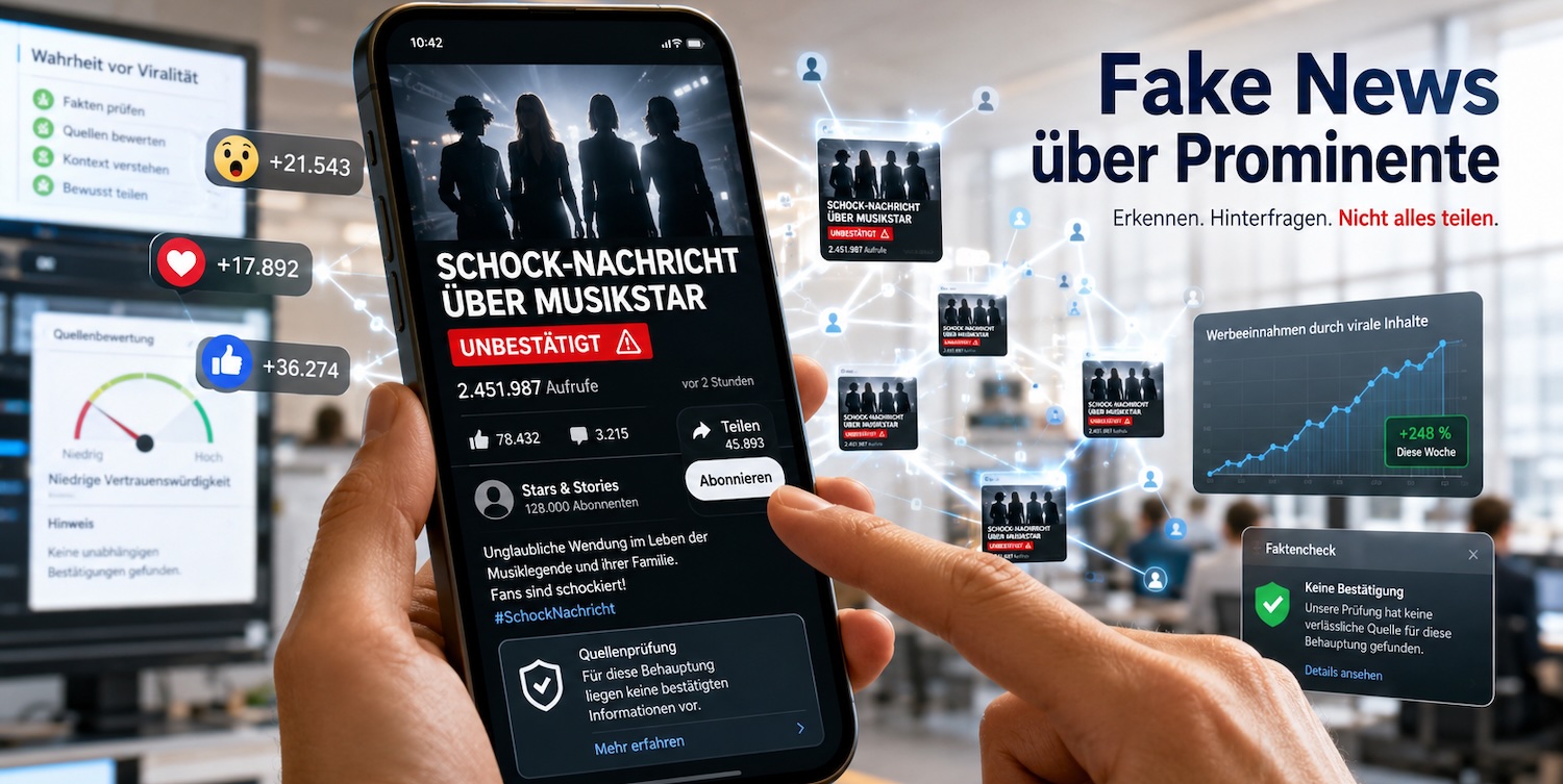 Warum sich Fake News um Prominente rasant verbreiten