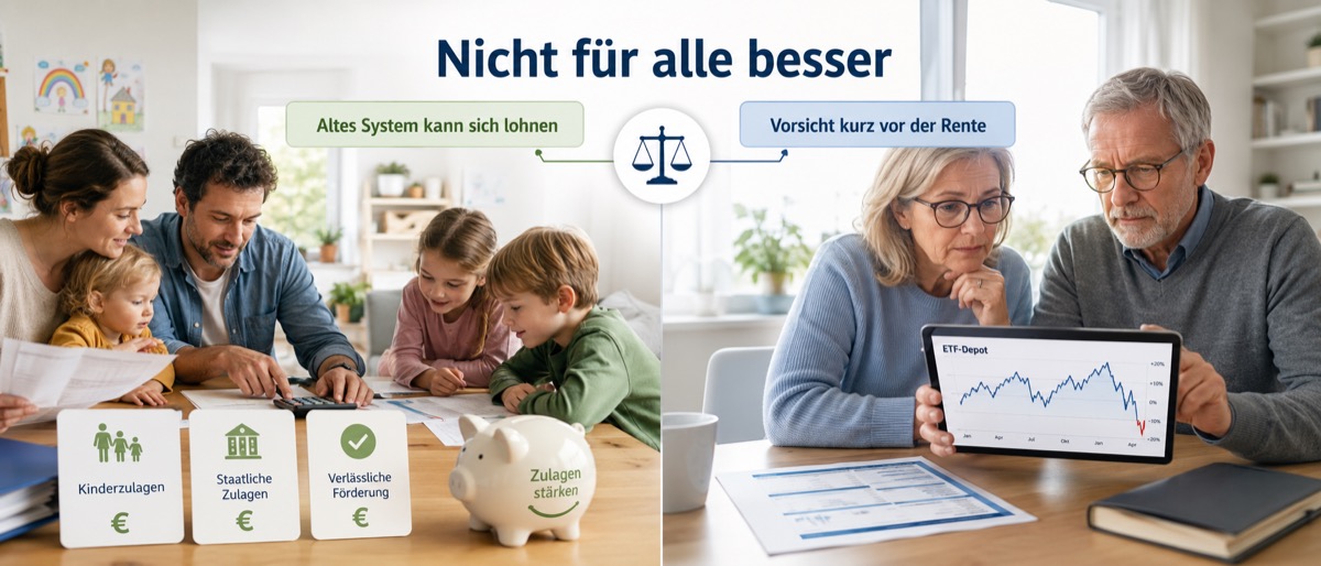 Für wen das alte System besser bleibt