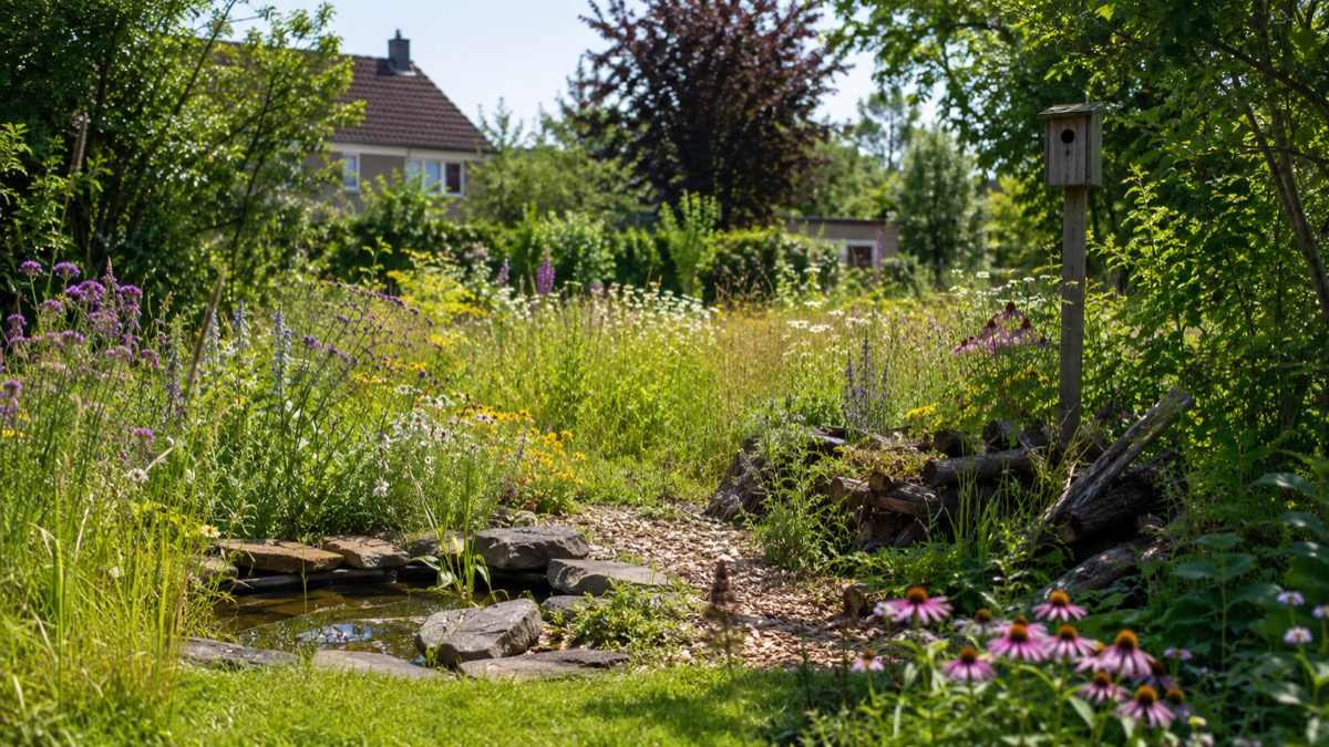 Naturgarten statt Zierrasen: Warum der Pflegeaufwand sinkt – und Vögel, Bienen und Schmetterlinge kommen