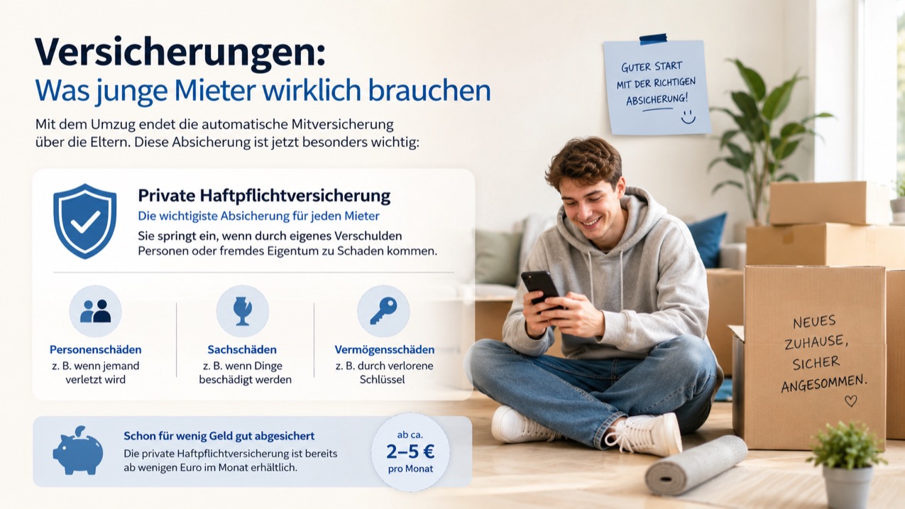 Versicherungen: Was junge Mieter wirklich brauchen
