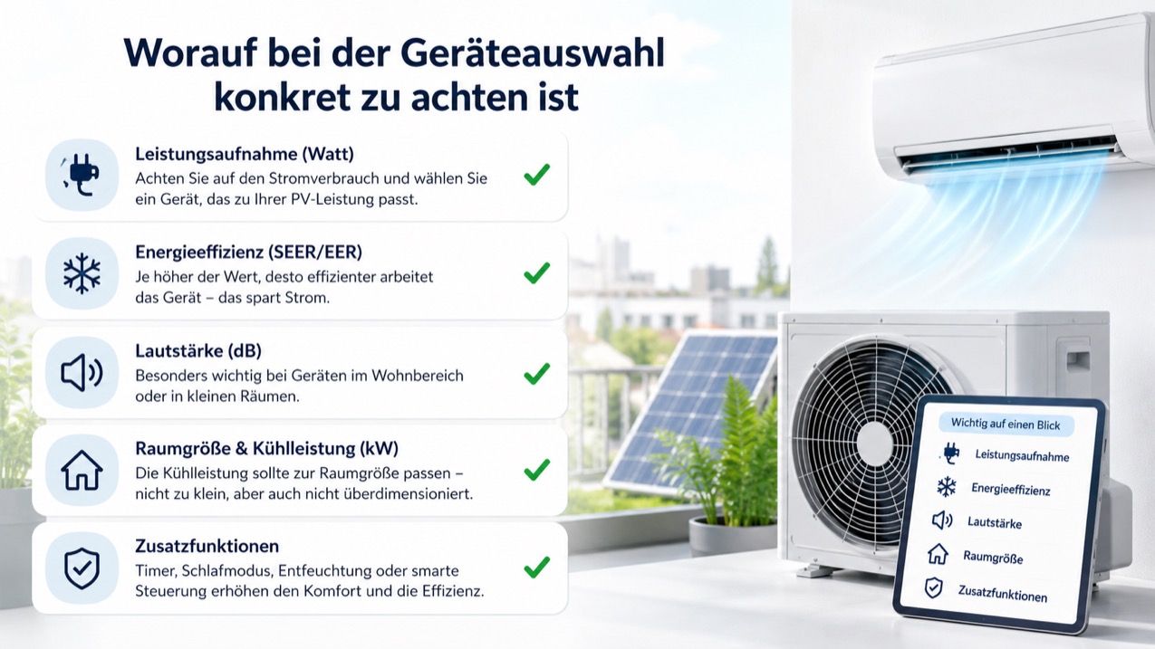 Worauf bei der Geräteauswahl konkret zu achten ist
