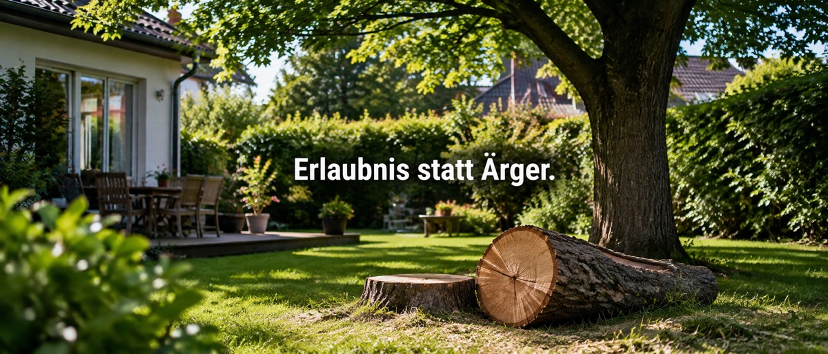 Bäume pflanzen und fällen im Mietgarten