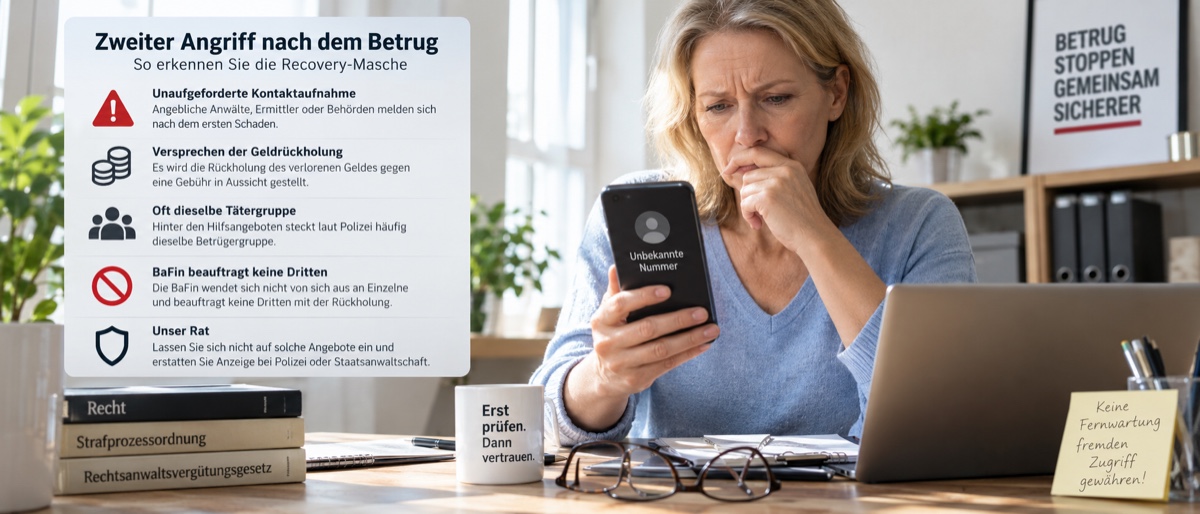 Die Recovery-Masche gegenüber bereits Geschädigten