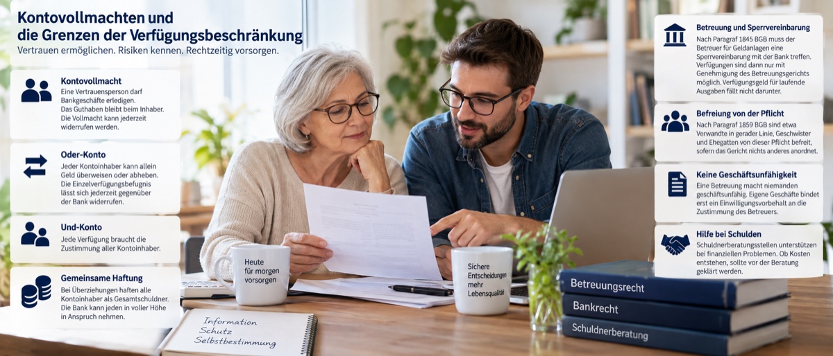 Kontovollmachten und die Grenzen der Verfügungsbeschränkung