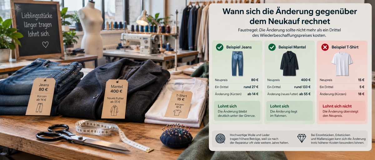 Wann sich die Änderung gegenüber dem Neukauf rechnet